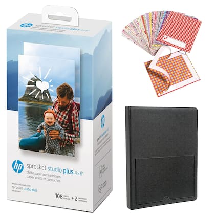 Impressora HP Sprocket Studio Plus 4x6 WiFi iOS e Android