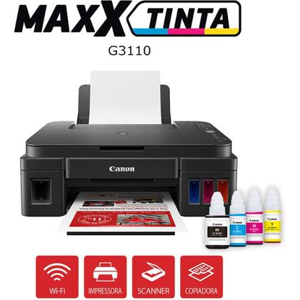 Imagem de Impressora Multifuncional Canon G3110 - Tanque de Tinta Colorida Wi-Fi USB