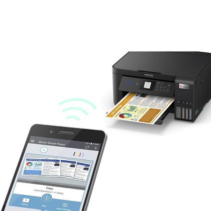 Imagem de Impressora Multifuncional Epson EcoTank L4260, Jato de Tinta, Colorida, WiFi, Visor LCD, USB, Bivolt, Preto - C11CJ63302