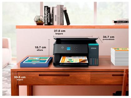 Imagem de Impressora Multifuncional Epson EcoTank L4360 Tanque de Tinta Frente e Verso Automático Colorida Wi-Fi USB
