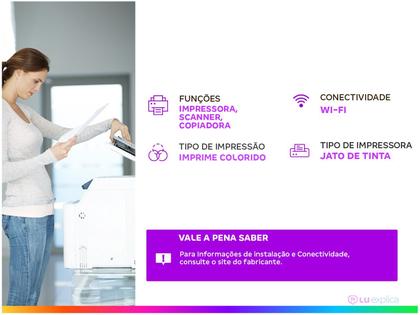 Imagem de Impressora Multifuncional HP DeskJet Ink Advantage 3776, Colorida, Wi-Fi, USB 2.0, Bivolt - J9V88A