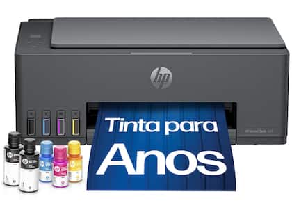 Impressora Multifuncional HP Smart Tank 583 Tanque de Tinta Colorida Wi-Fi