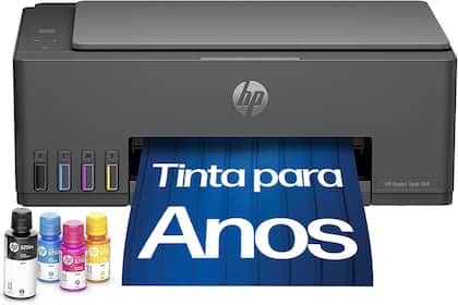 Impressora Multifuncional HP Smart Tank 584 Tanque de Tinta Colorida WiFi, USB