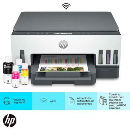 Imagem de Impressora Multifuncional HP Smart Tank 724 Tanque de Tinta Colorida Scanner Duplex Wi-fi USB Bluetooth 2G9Q2A