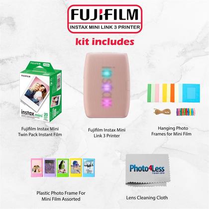 Imagem de Impressora para smartphone Fujifilm INSTAX Mini Link 3 com filme e moldura