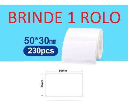 Imagem de Impressora Térmica Niimbot B1 Bluetooth + 1 Rolo Etiqueta