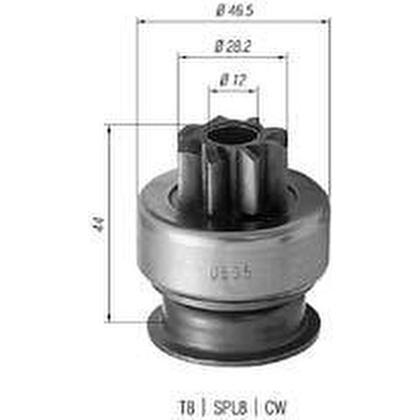 Imagem de Impulsor do motor de partida Suzuki Vitara 1992 a 1999 ZEN