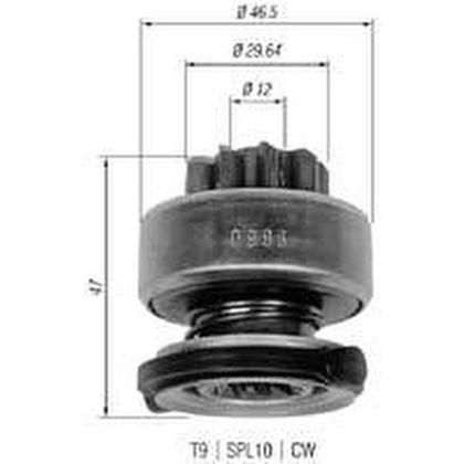 Imagem de Impulsor do motor de partida Toyota Corolla 2000 a 2000 ZEN