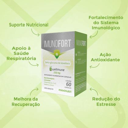 Imagem de Imunofort Wellmune 250mg 60 Cápsulas Maxinutri