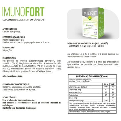 Imagem de Imunofort Wellmune 250mg 60 Cápsulas Maxinutri