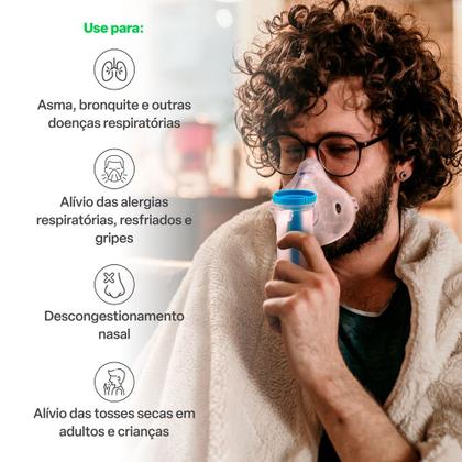Imagem de Inalador Compressor AirPlus Bivolt Multilaser Saúde - HC223