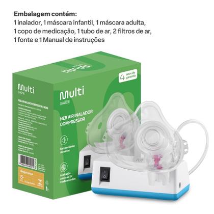 Imagem de Inalador Compressor Bivolt Multi Saúde - HC697E