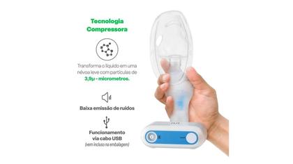 Imagem de Inalador Compressor Neb Compact HC025 Multilaser