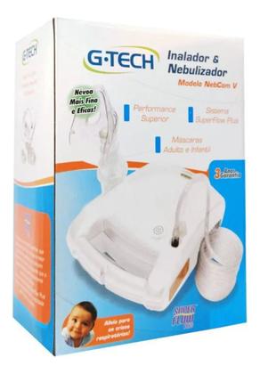 Imagem de Inalador E Nebulizador Nebcom V Bivolt Branco - G-tech