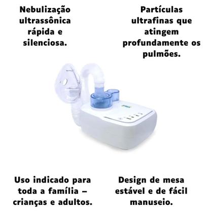 Imagem de Inalador e Nebulizador Ultrassônico Ultraneb Desk 2 G-Tech