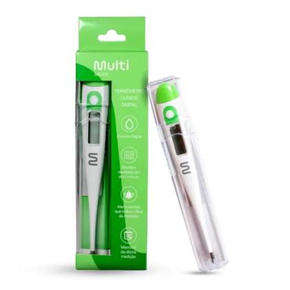 Imagem de Inalador Nebulizador Eletrico Usb Silencioso - Multilaser + Termômetro Digital Multi Branco