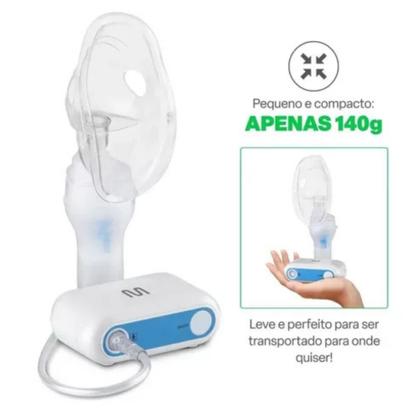 Imagem de Inalador Nebulizador Eletrico Usb Silencioso - Multilaser + Termômetro Digital Multi Branco