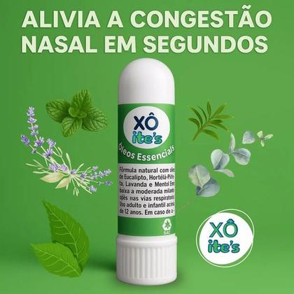 Imagem de Inalador Óleos Essencais Uso Nasal Alívio Congestão Kit C/3