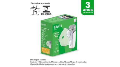 Imagem de Inalador Portátil Mesh - Easy Air - Multilaser Saúde - HC215