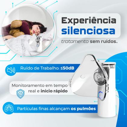 Imagem de Inalador portatil nebulizador ultrassônico adulto e infantil