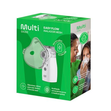 Imagem de Inalador Portátil Pilha E Usb Mesh Easy Flow Multilaser