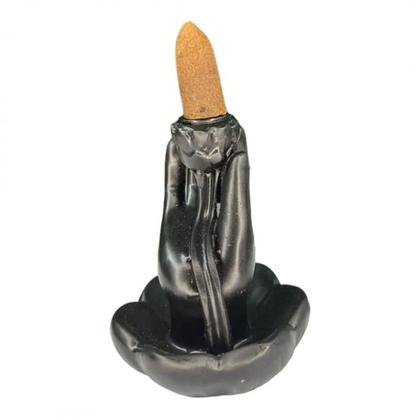 Imagem de Incensário Cascata Mão Espiritual Resina 10Cm-Escolha A Cor