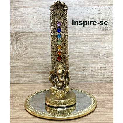 Imagem de Incensário Porta Incenso Ganesha Torre Meditação 7 Chakras