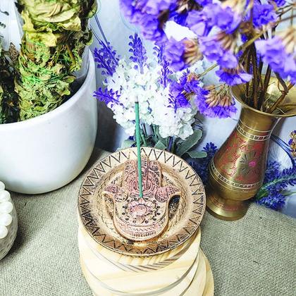 Imagem de Incensário Pratinho Mão De Fátima 13016