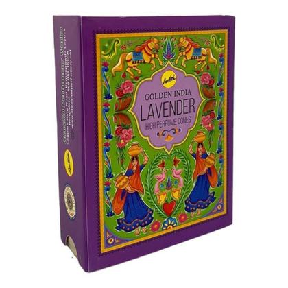 Imagem de Incenso Cascata Indiano Atria Lavanda 12 Cxs Com 10 Cones