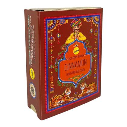 Imagem de Incenso Cascata Indiano Golden Canela 12 Cxs Com 10 Cones