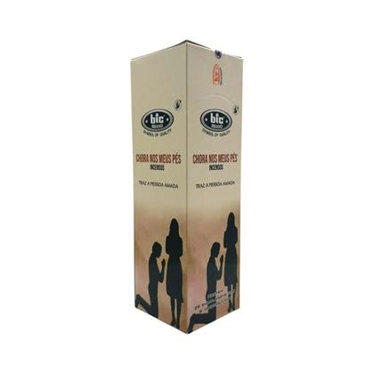 Imagem de Incenso Indiano Bic Chora Nos Meus Pés Caixa Com 8 Varetas