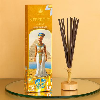 Imagem de Incenso Linha Egípcia e Hindus 0% Carvão M C/10 Varetas