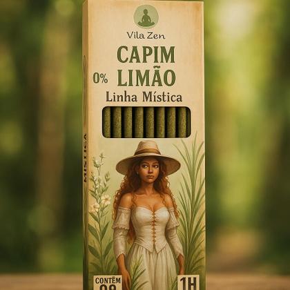 Imagem de Incenso Linha Mistica 0% Capim Limão C/ 8 Varetas