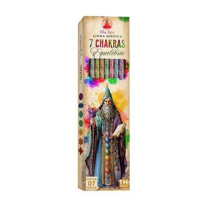 Imagem de Incenso Linha Mistica 0% Carvão 7 Chakras 12Cxs C/7 Varetas