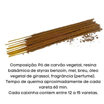 Imagem de Incenso Massala Golden Nag Vareta Goloka Darshan Cx com 12