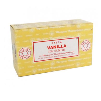 Imagem de Incenso Meditação Baunilha Massala Satya Cx c 12 Var