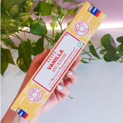 Imagem de Incenso Meditação Baunilha Massala Satya Cx C 12 Var