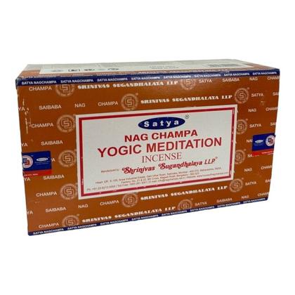 Imagem de Incenso Meditação Massala Yogic Meditation Satya Cx c 12 Var
