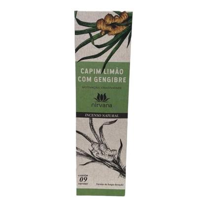 Imagem de Incenso Nirvana Nat Capim Limão Gengibre12Cxs C/9 Varetas