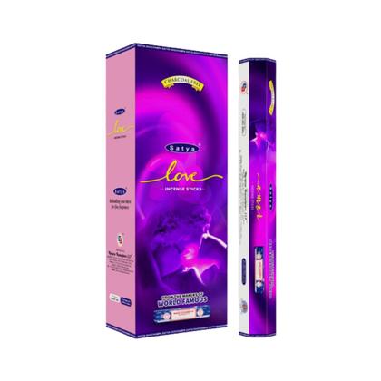 Imagem de Incenso Satya Hexagonal Cx 20 Varetas - Escolha o Aroma