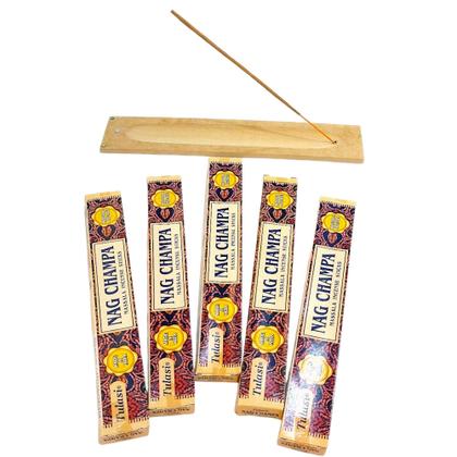 Imagem de Incenso Tulasi Massala Nag Champa Pacote Com 10 Caixas