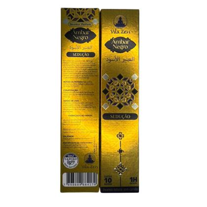 Imagem de Incenso Vila Zen Linha Árabe Âmbar Negro 12 Cxs C10 Var