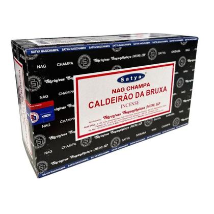 Imagem de Incenso Wicca Caldeirão da Bruxa Massala  Satya Cx c 12 Var