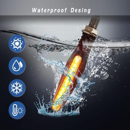 Imagem de Indicador de pisca-piscas de motocicleta BlyilyB (pacote com 4)