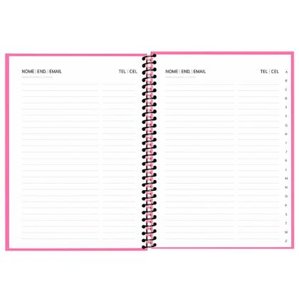 Imagem de Índice Telefônico 139mm x 210mm Colors Rosa - Tilibra