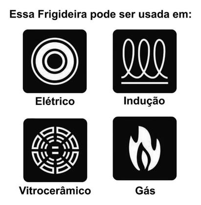 Imagem de Indução Frigideira Funda Esmaltada N26 com Cesto Escorredor