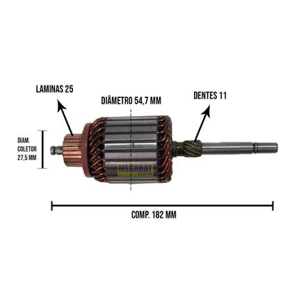 Imagem de Induzido Motor Partida Bosch Novo Uno