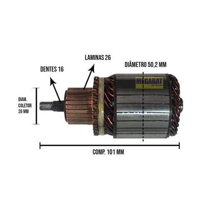 Imagem de Induzido Motor Partida Denso Honda