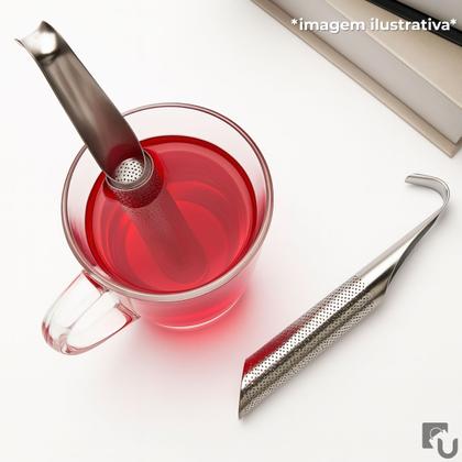 Imagem de Infusor Coador Peneira De Chás Ervas Tubular Em Aço Inoxidável Uny Home