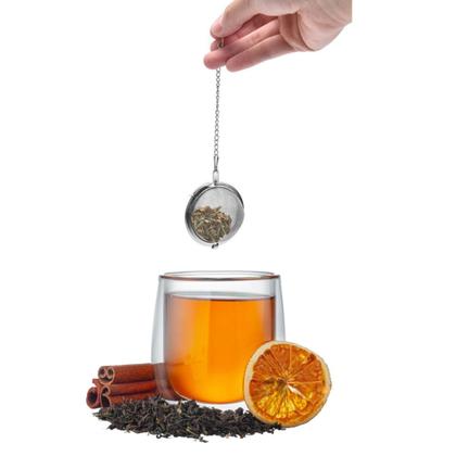 Imagem de Infusor de Cha Esfera Capsula Redonda Peneira Aço Inox